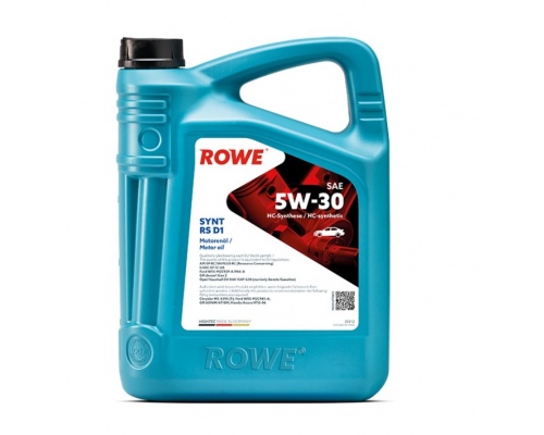 Масло моторное синтетическое 5W30 ROWE HIGHTEC SYNT RS D1, 4 литра